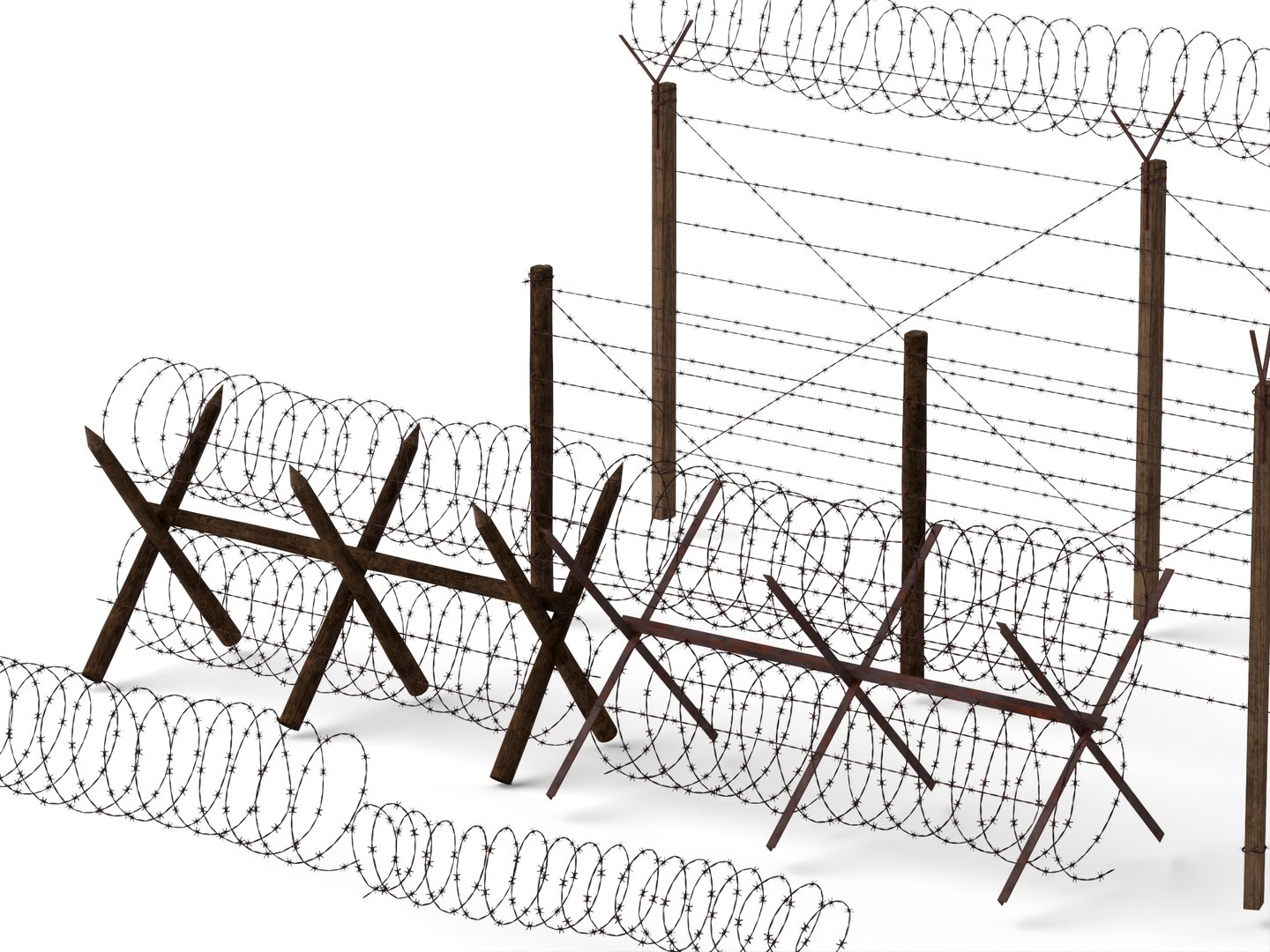 Barbed Wire Fence Fortification Pack 3D model https://p.turbosquid.com/ts-thumb/qr/p1PFUR/hy/barbedwire32/jpg/1787923945/1920x1080/fit_q87/03bd4e8e5fa8450dd4e2245b4786df1f4a99355f/barbedwire32.jpg