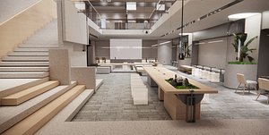 Restaurant Coffee Shop-A8 3D model