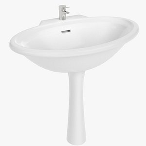 3d model wash basin washbasin