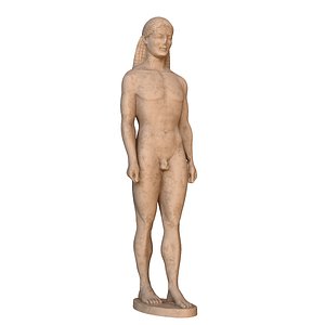 3D model statue kouros