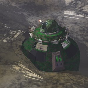 bunker armored military 3d model