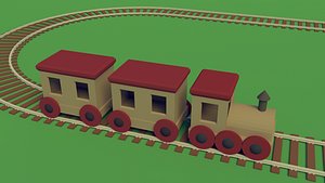 3D simple toy train track
