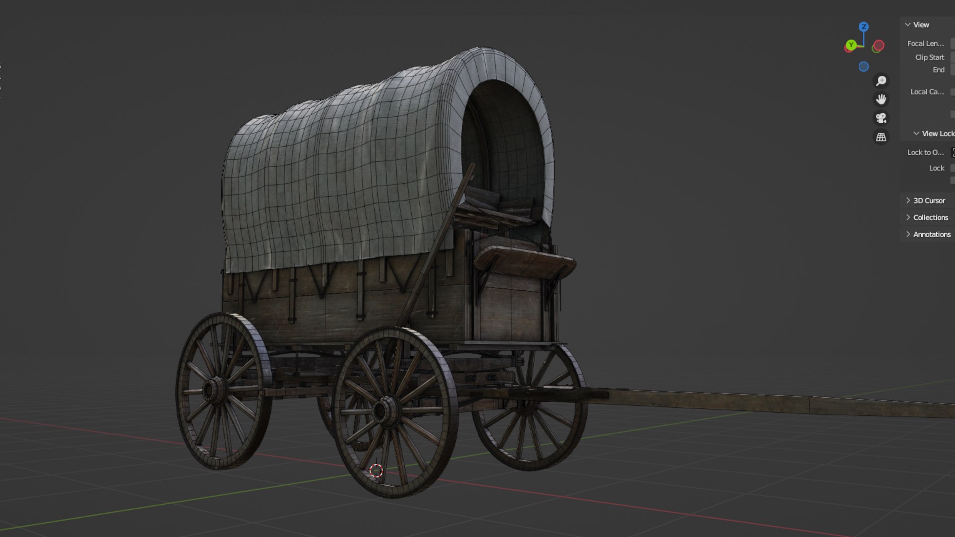 Covered Wagon 3D Model - TurboSquid 2172438