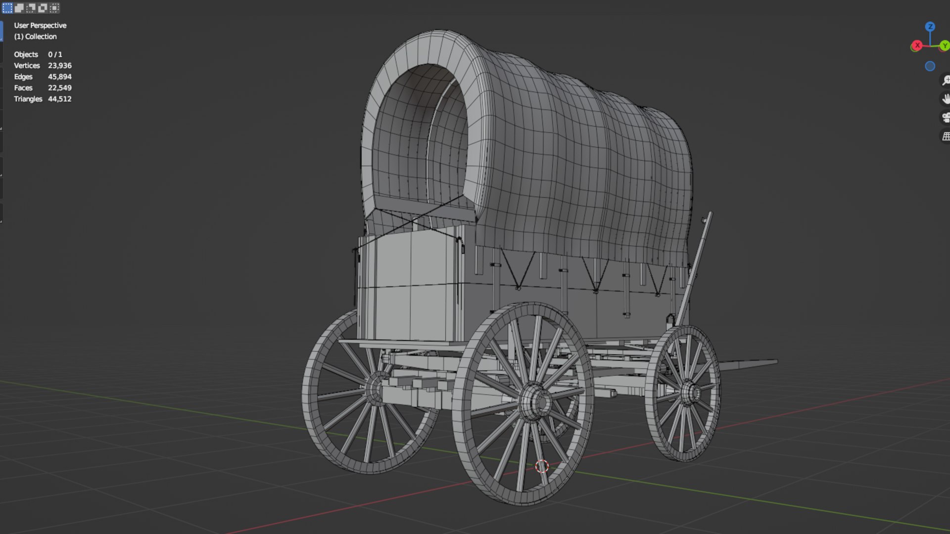 Covered Wagon 3D Model - TurboSquid 2172438