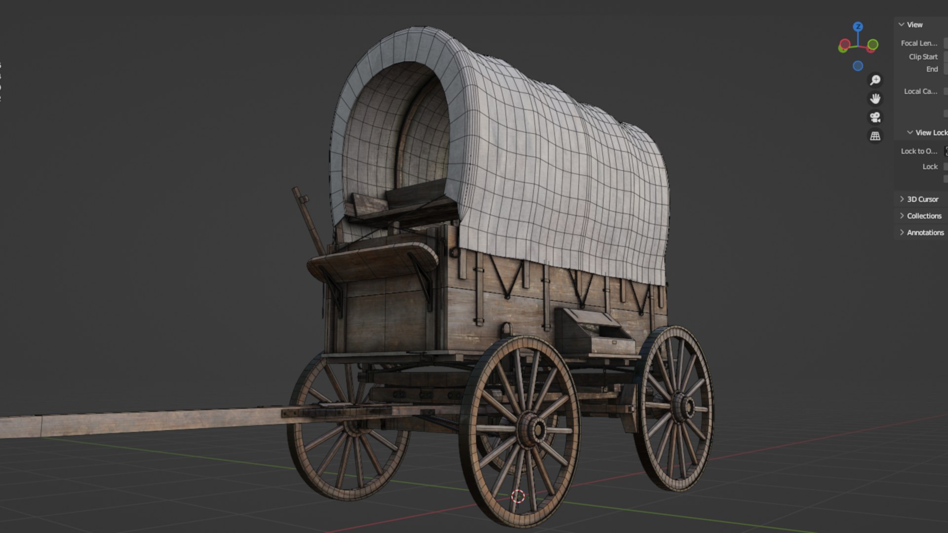 Covered Wagon 3D Model - TurboSquid 2172438