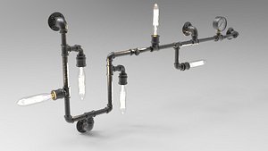 Industrial Pipe Wall Light