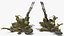 Soviet ZU-23-2 Twin-Barrel AA Gun Rigged for Cinema 4D