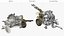 Soviet ZU-23-2 Twin-Barrel AA Gun Rigged for Cinema 4D
