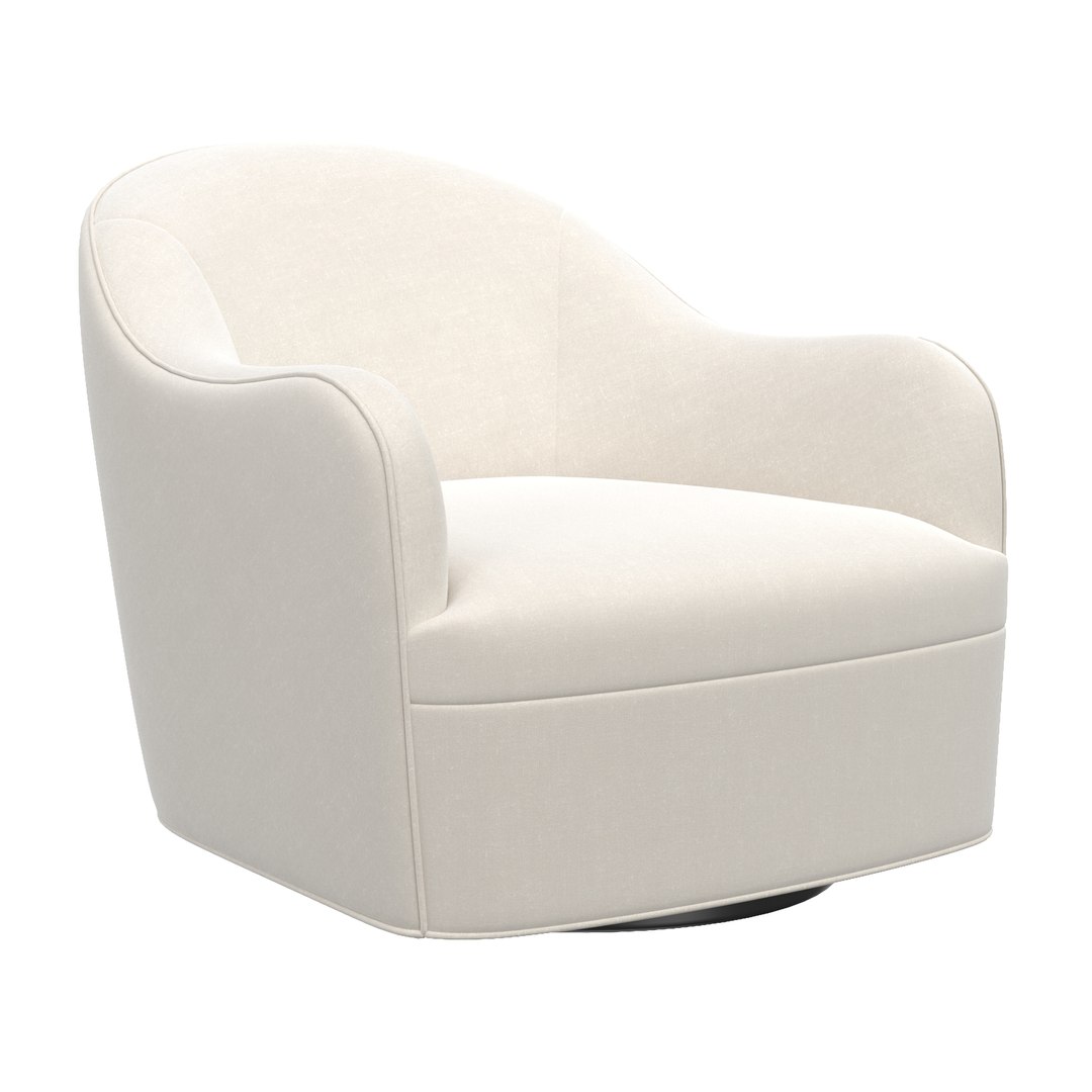 3d Delfino Chair Muslin Swivel Chair - Turbosquid 2059984