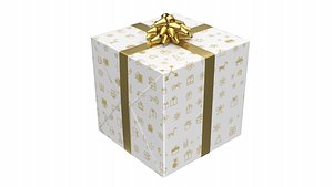Christmas Present PBR White model