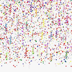 3d confetti model