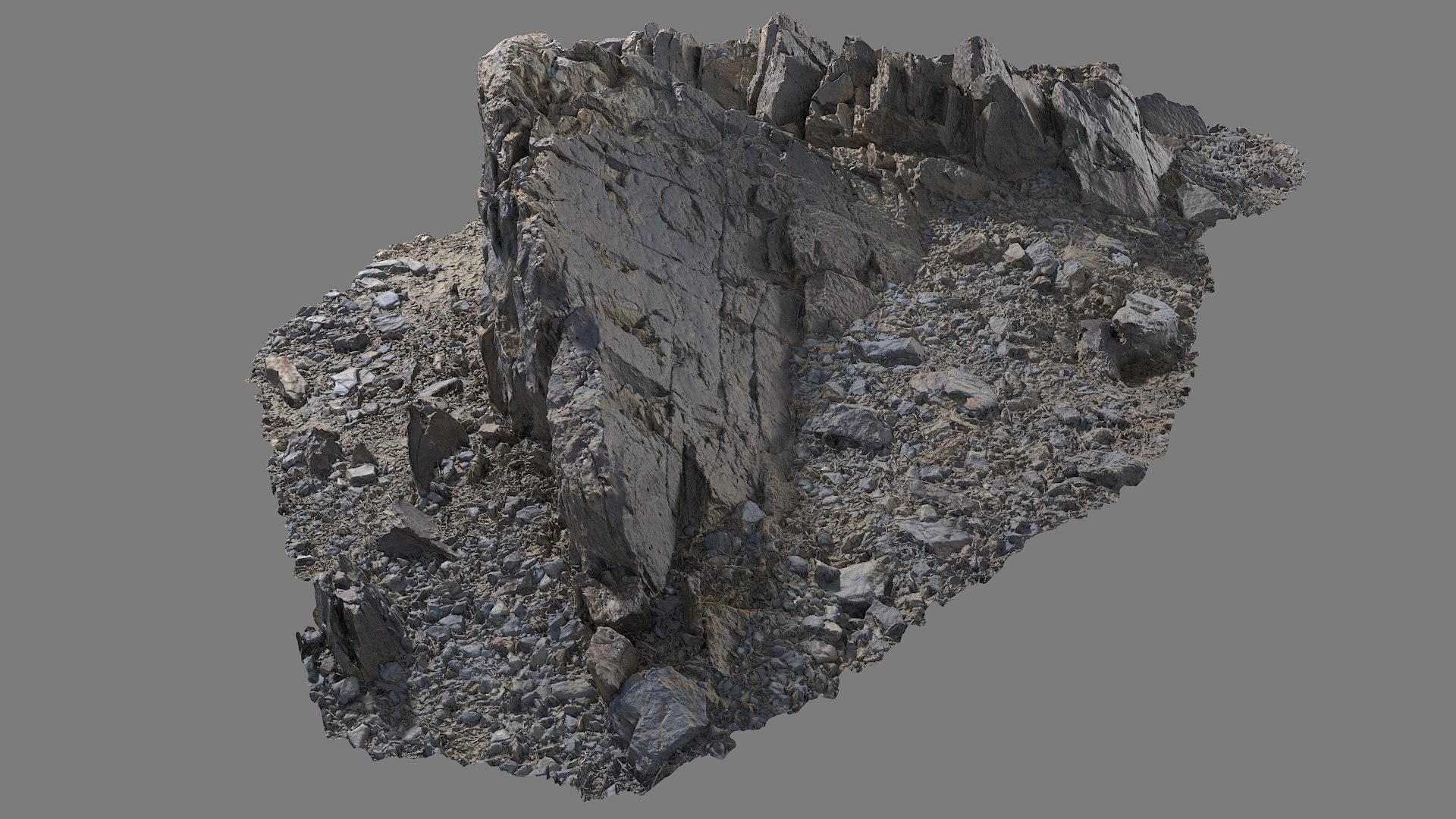 3D Model Assembly Ground Rock 12 - TurboSquid 2003487