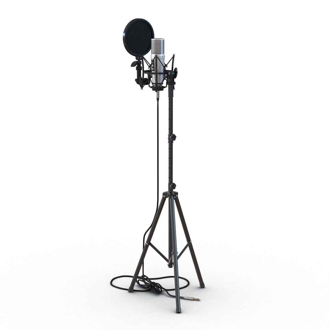 Studio Microphone Stand 3d Max