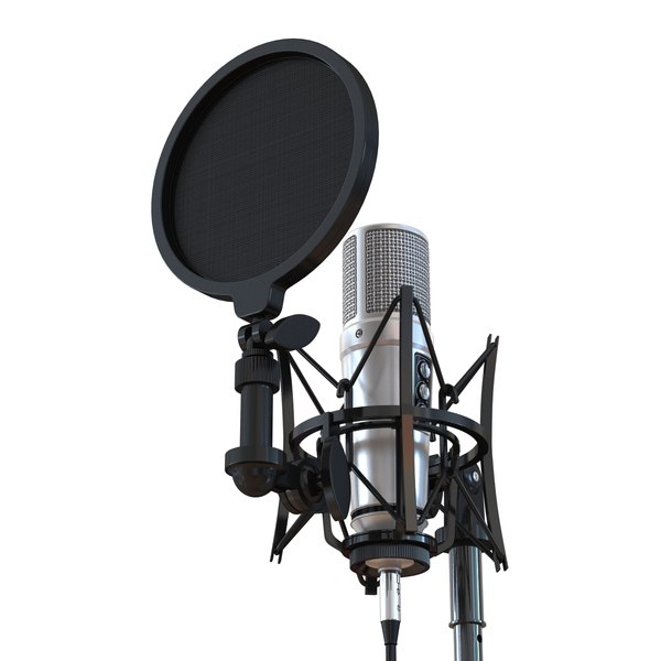 studio microphone stand 3d max