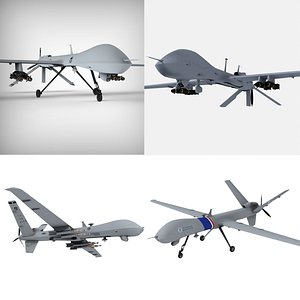 3D general atomics uav