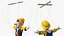 Dancing Pinocchio Wooden String Puppet 3D model