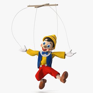 Dancing Pinocchio Wooden String Puppet