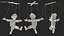 Dancing Pinocchio Wooden String Puppet 3D model