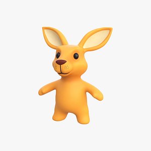Little animal baby - Kangaroo cute - Animated 3D model