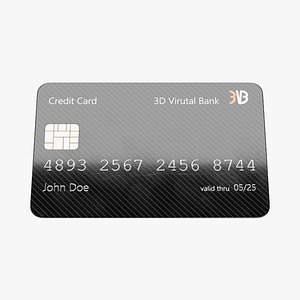 3D model credit card 5