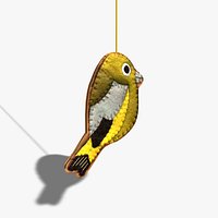 Handcrafted Greenfinch