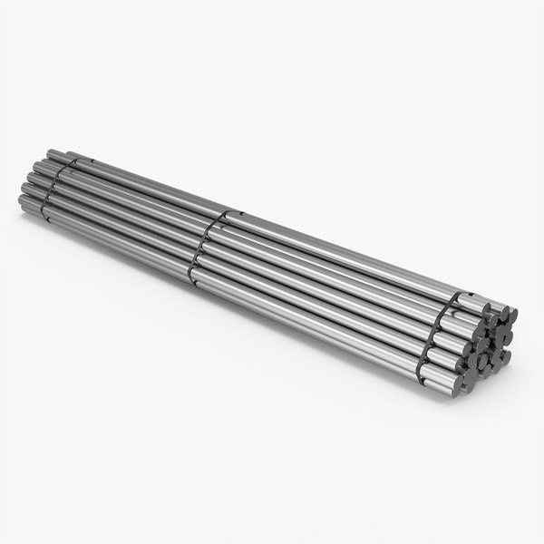 modelo 3d Stacked Steel Round Bars - TurboSquid 2090864