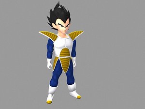 3d model vegeta dragonball z
