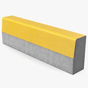 Curb 1m Yellow 3D