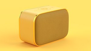 3D Wireless Speaker Yellow model