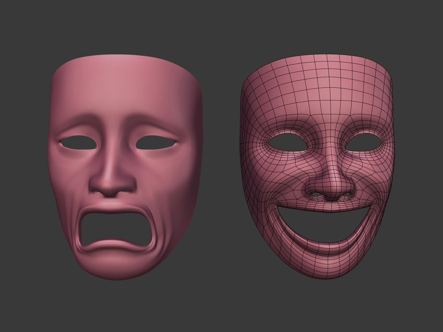 theater mask 3D model https://p.turbosquid.com/ts-thumb/qs/XeTW9H/mP4GvKLv/i4/jpg/1528750815/1920x1080/fit_q87/8d66128546a723f27d255d50b7213fb1d958a0d6/i4.jpg