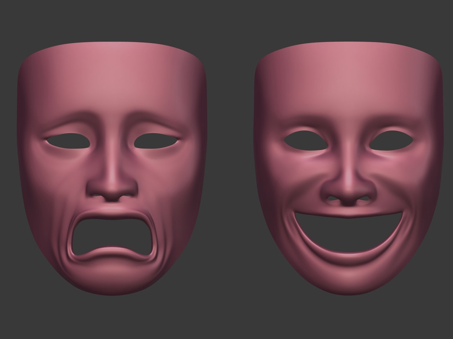 theater mask 3D model https://p.turbosquid.com/ts-thumb/qs/XeTW9H/yvKY6fed/i5/jpg/1528750815/1920x1080/fit_q87/d810e2d4d4019ae60d12dc381f52a6632db4301d/i5.jpg