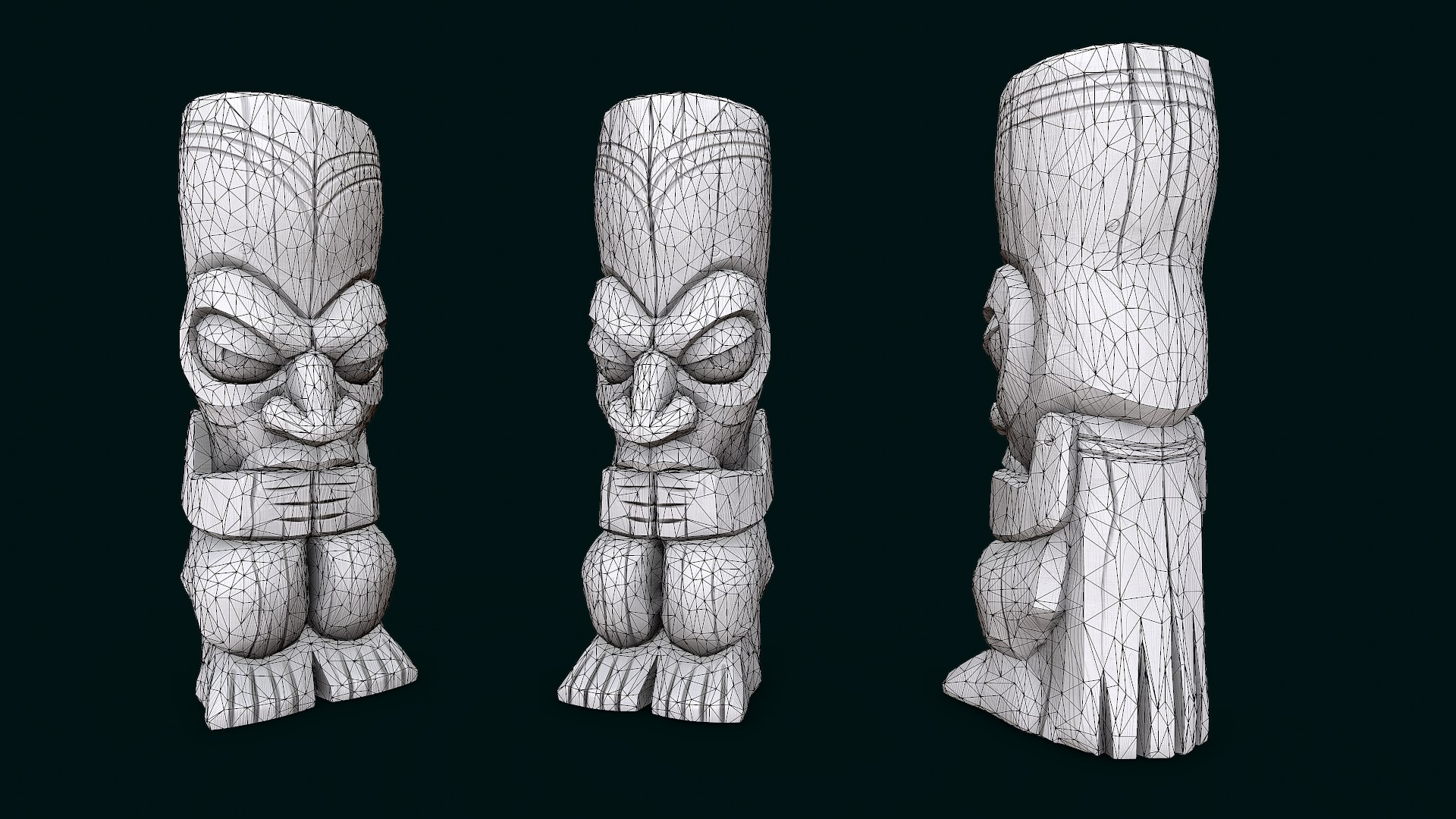 Stylized Wood Totem 3 3D model - TurboSquid 2160033