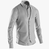 MESH - Men's Shirt with Waistcoat 2