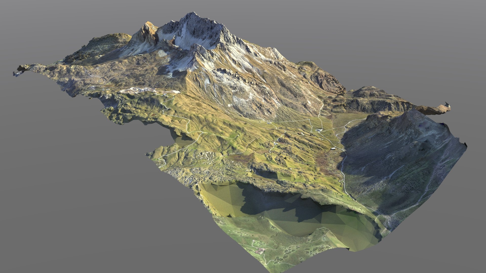 3D Mountain Peak Model - TurboSquid 2067570