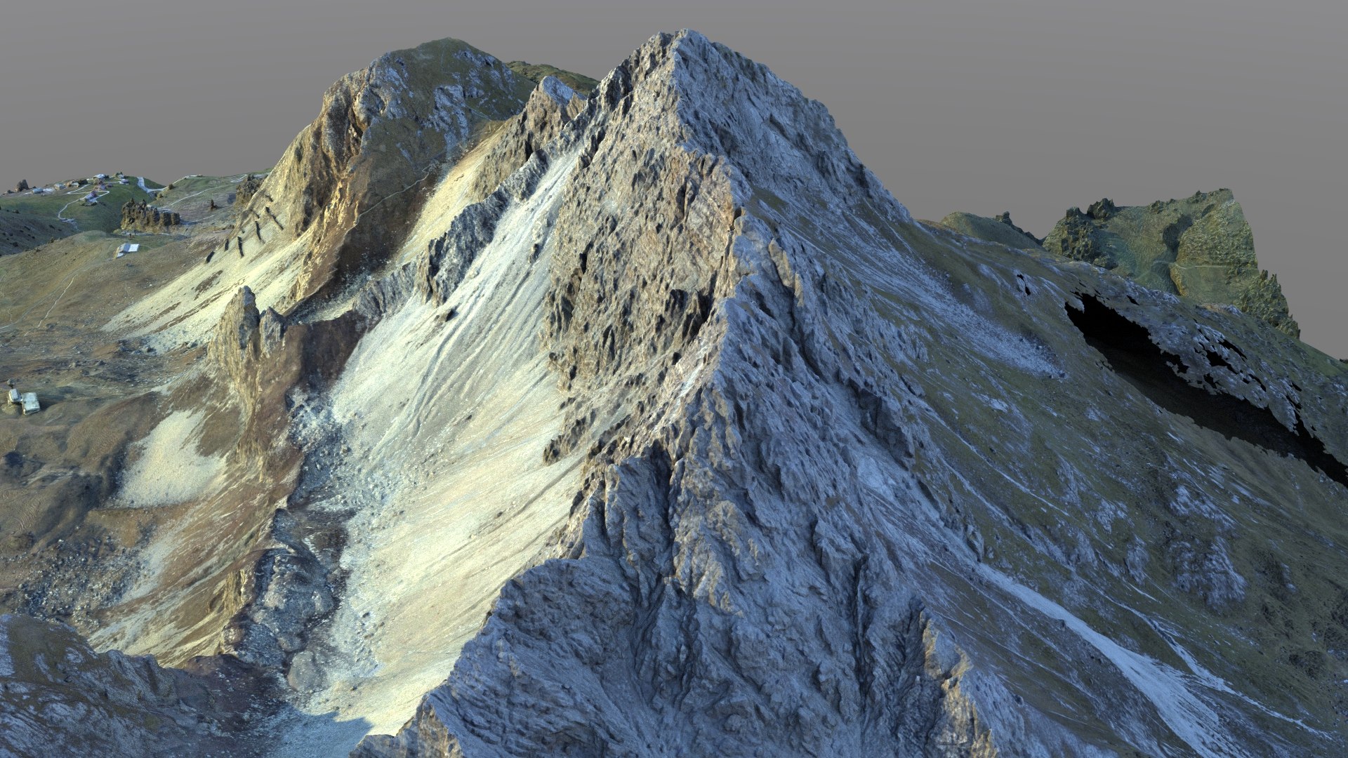 3D Mountain Peak Model - TurboSquid 2067570