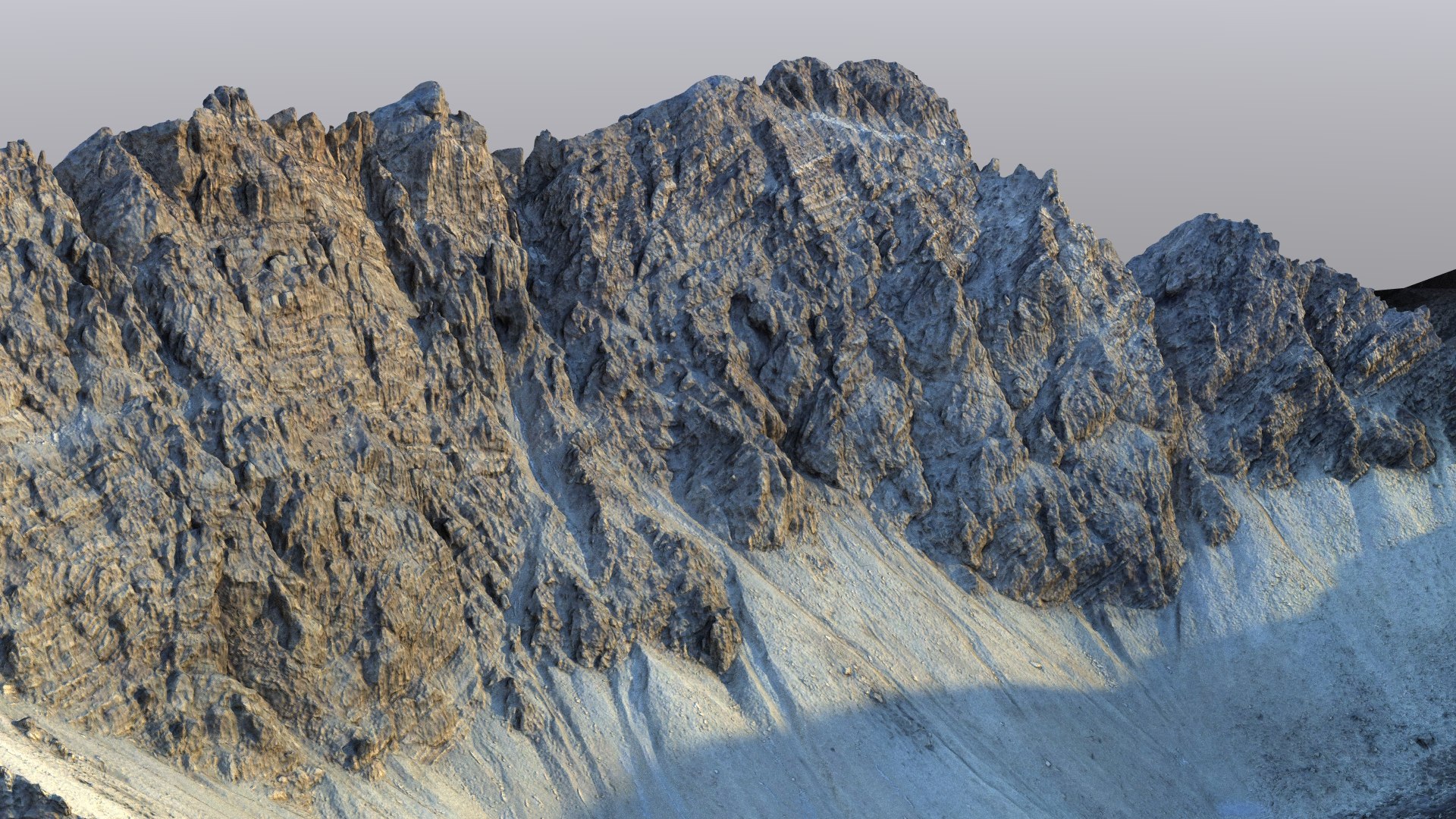 3D Mountain Peak Model - TurboSquid 2067570