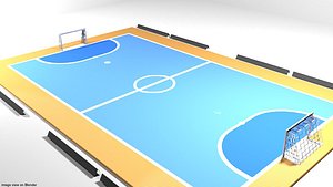 3D court futsal model