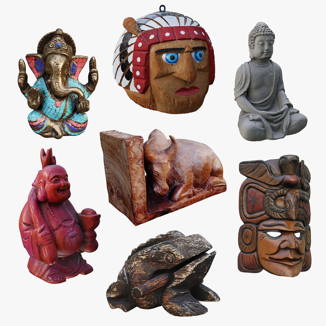 3D Decorative interior figurines model TurboSquid 2039897