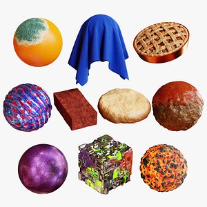 Blender Procedural Material Pack 12 model