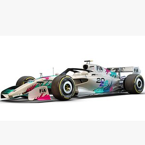 F1 Concept 2026 Template for Livery 3D model