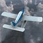 light aircraft piper pa 3d model