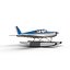 light aircraft piper pa 3d model