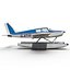 light aircraft piper pa 3d model