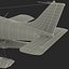 light aircraft piper pa 3d model