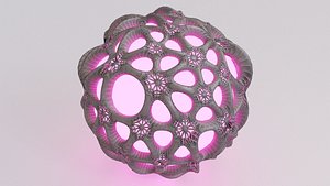 Metal Sphere Lamp 2 3D model