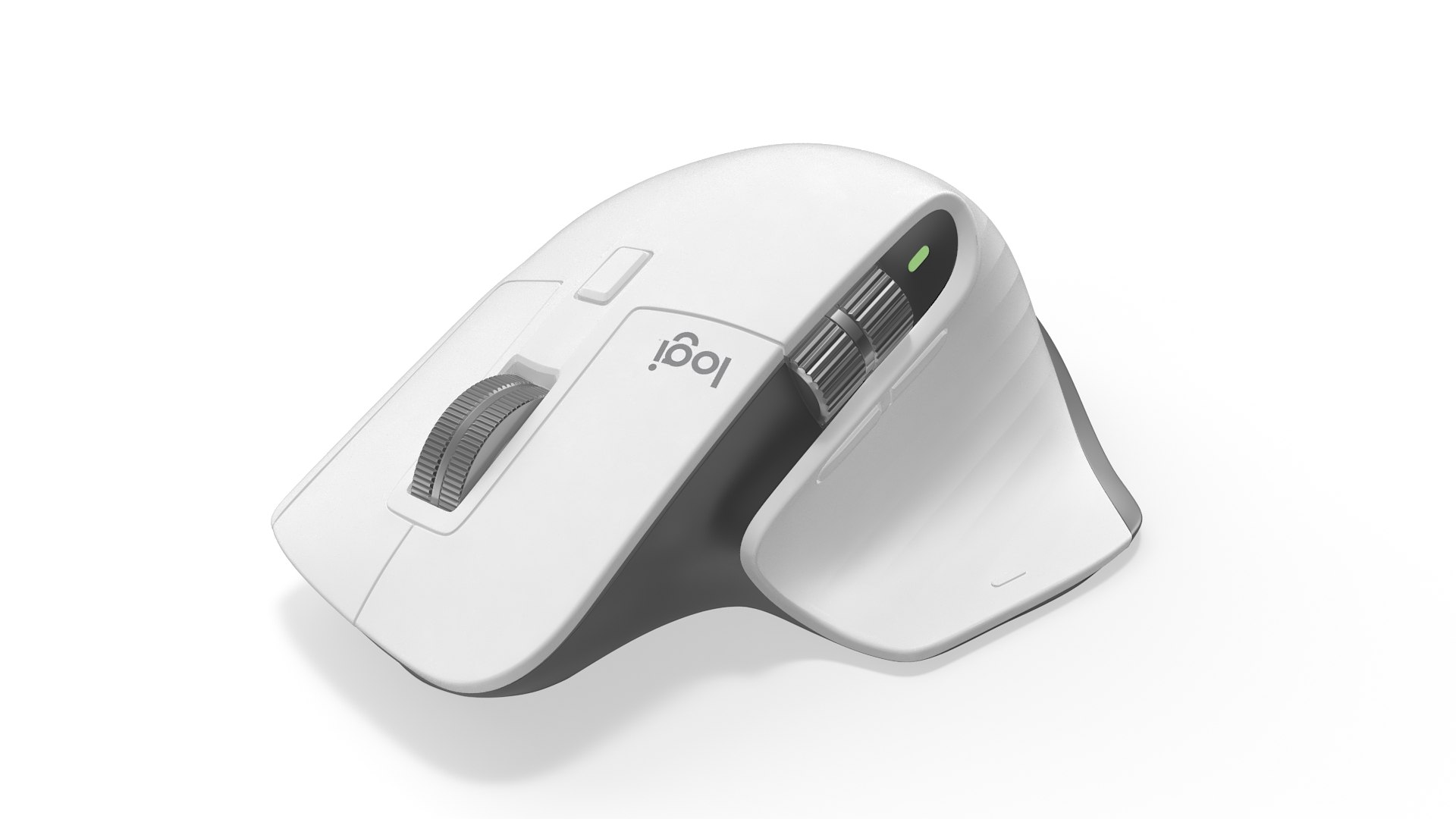 Wireless Mouse Logitech MX Master 3S Pale Gray 3D model preview
