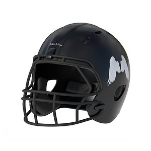 360 view of Football Helmet 3D model - 3DModels store