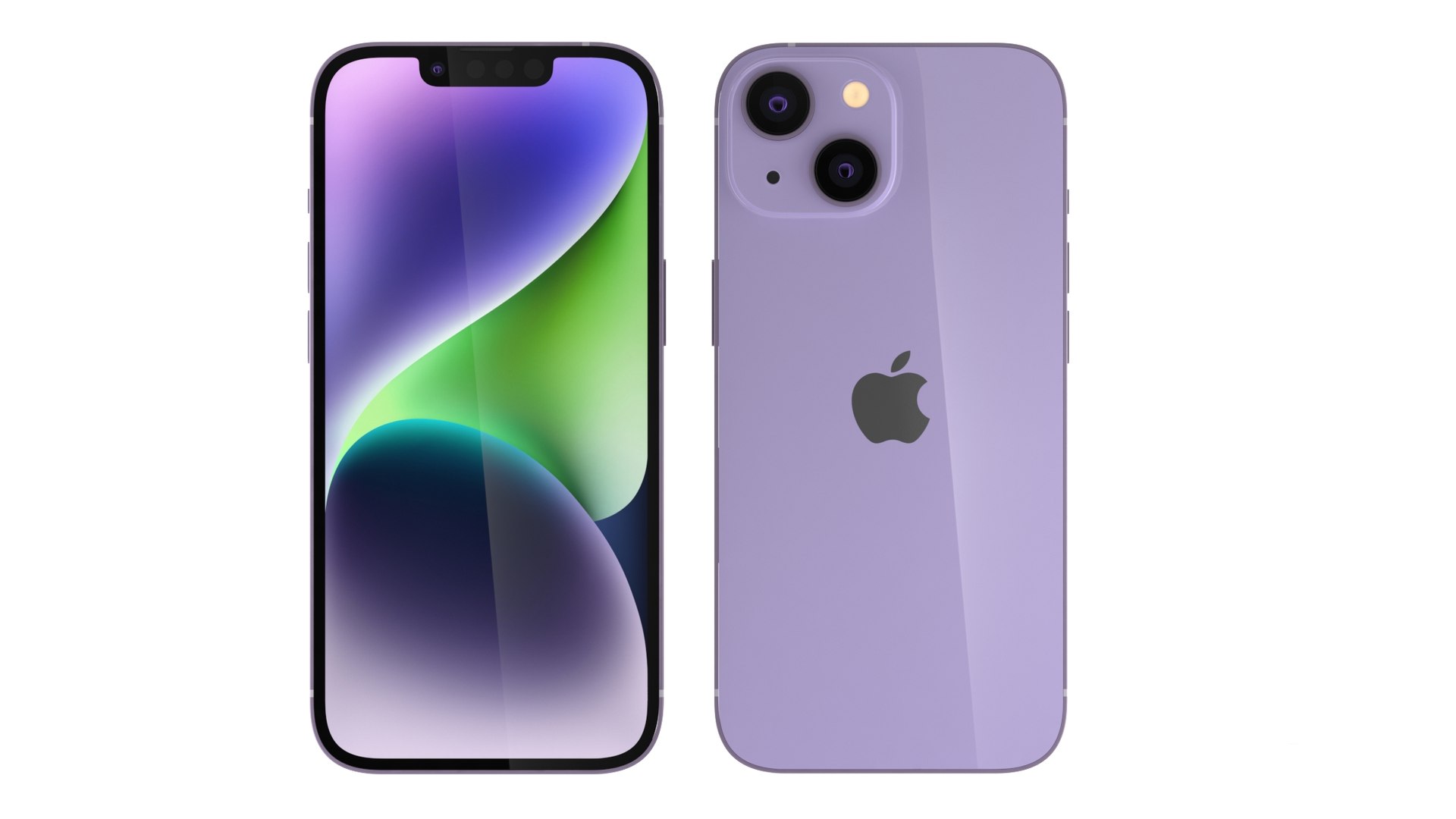 3D Apple IPhone 14 Purple - TurboSquid 2073750