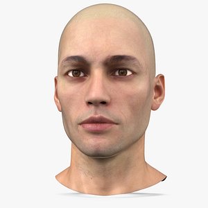 Man Character Head 3D model