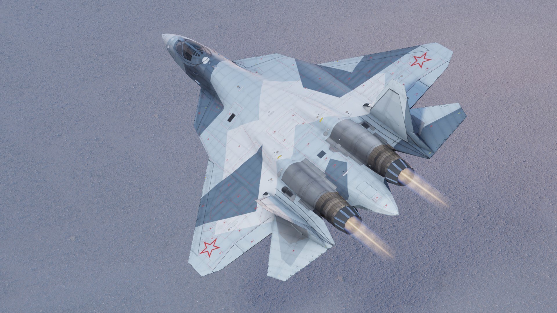 3D Sukhoi SU-57 Felon Lowpoly Jet Fighter - TurboSquid 1896163